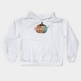 Thankful pumpkin Kids Hoodie